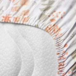 Clearance Kadolis Drap housse en coton bio Yukari Peach (50 x 83 cm)