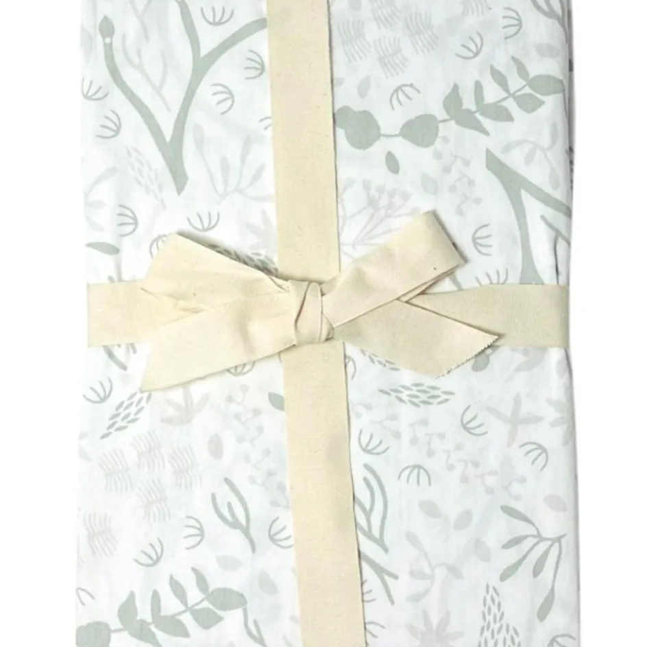 Hot Kadolis Drap housse en coton bio Yukari Tilleul (50 x 83 cm)