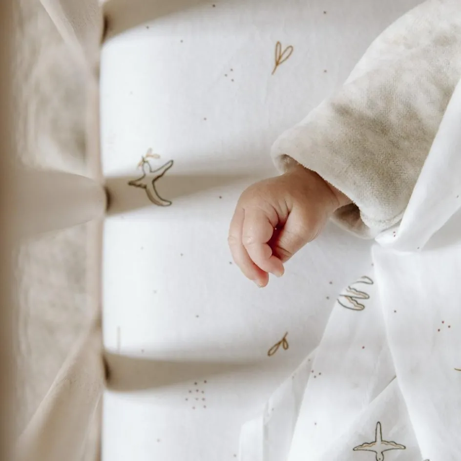 Hot Kadolis Drap housse en coton bio L'Envolée (50 x 83 cm)