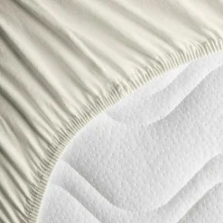 Drap housse en coton bio Ecru (60 x 120 cm)|Kadolis Clearance