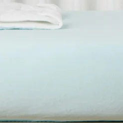 Drap housse en coton bio Bleu céladon (60 x 120 cm)|Kadolis Hot