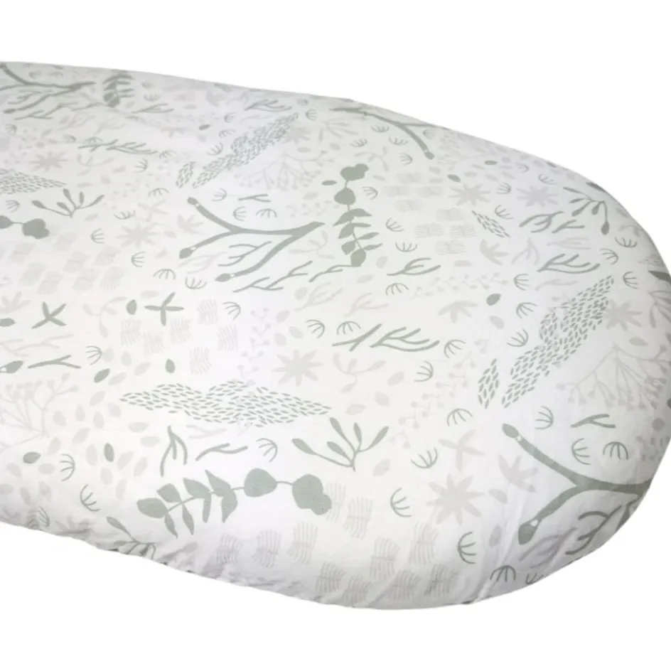 Clearance Kadolis Drap housse en coton bio Yukari Tilleul pour landau (72 x 33 cm)