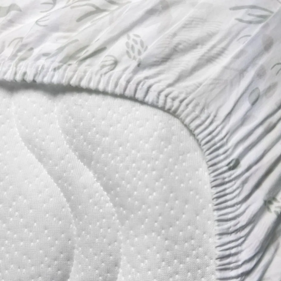 Clearance Kadolis Drap housse en coton bio Yukari Tilleul pour landau (72 x 33 cm)