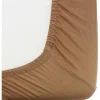 Sale Trois Kilos Sept Drap housse en coton Camel (70 x 140 cm)