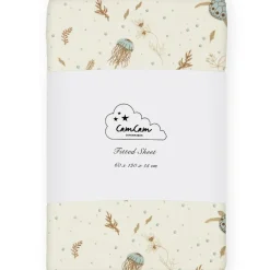 Drap housse en coton Sea garden (60 x 120 cm)|Cam Cam Copenhagen New