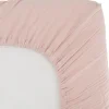 Drap housse en gaze de coton vieux rose (60 x 120 cm)|Domiva Clearance