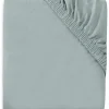 Drap housse en jersey pour matelas de parc Sea Green (75 x 95 cm)|Jollein Outlet
