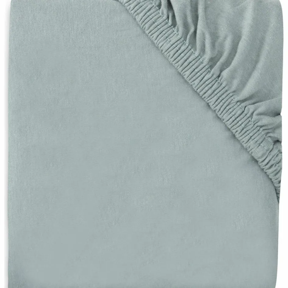Drap housse en jersey pour matelas de parc Sea Green (75 x 95 cm)|Jollein Outlet