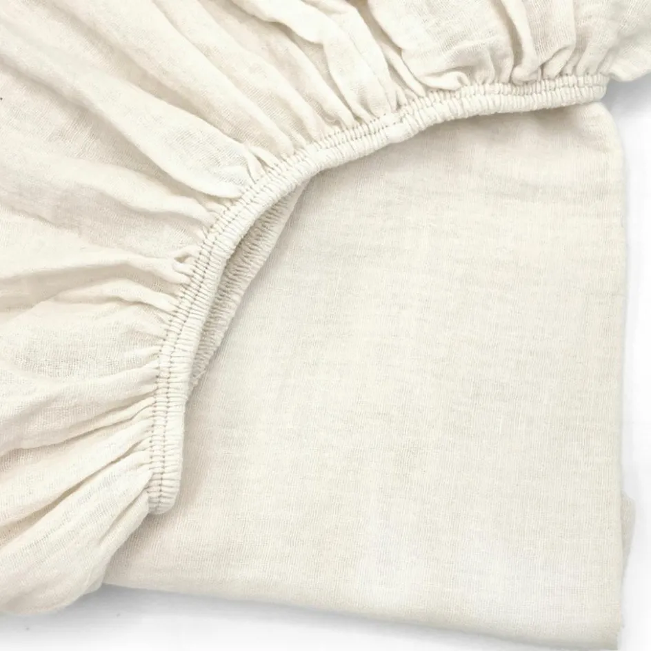 Drap housse Ivory Powder (60 x 120 cm)|Babyshower Best