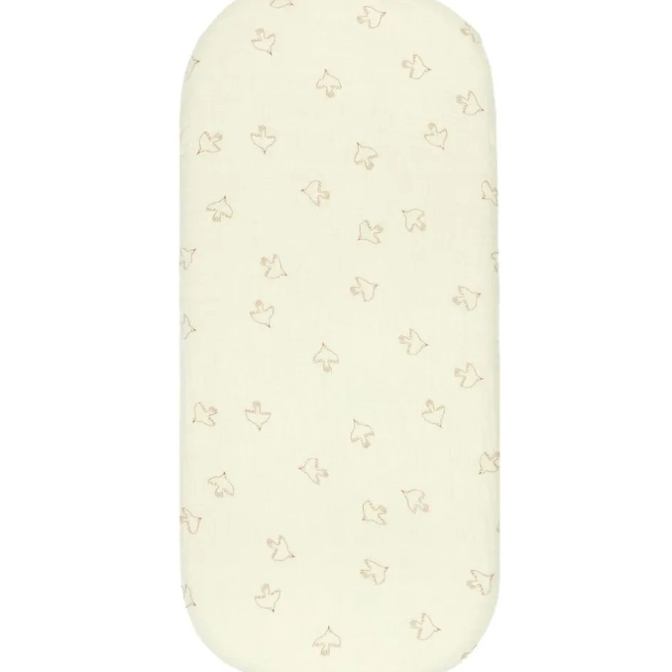 Drap housse pour couffin Brown Hoshi Birds Wabi-sabi (40x80 cm)|Nobodinoz