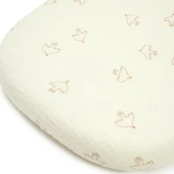 Drap housse pour couffin Brown Hoshi Birds Wabi-sabi (40x80 cm)|Nobodinoz