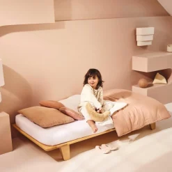 Best Charlie Crane Drap housse pour lit enfant Yomi White (160 x 80 cm)