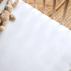 Drap housse pur coton Blanc (70 x 140 cm)|Kadolis Clearance