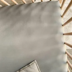 Drap housse pur coton Gris tourterelle (60 x 120 cm)|Kadolis Discount