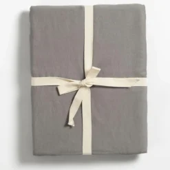 Drap housse pur coton Gris tourterelle (60 x 120 cm)|Kadolis Discount