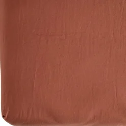 Drap housse pur coton Terracotta (70 x 140 cm)|Kadolis Online