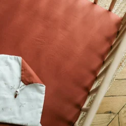 Drap housse pur coton Terracotta (70 x 140 cm)|Kadolis Online