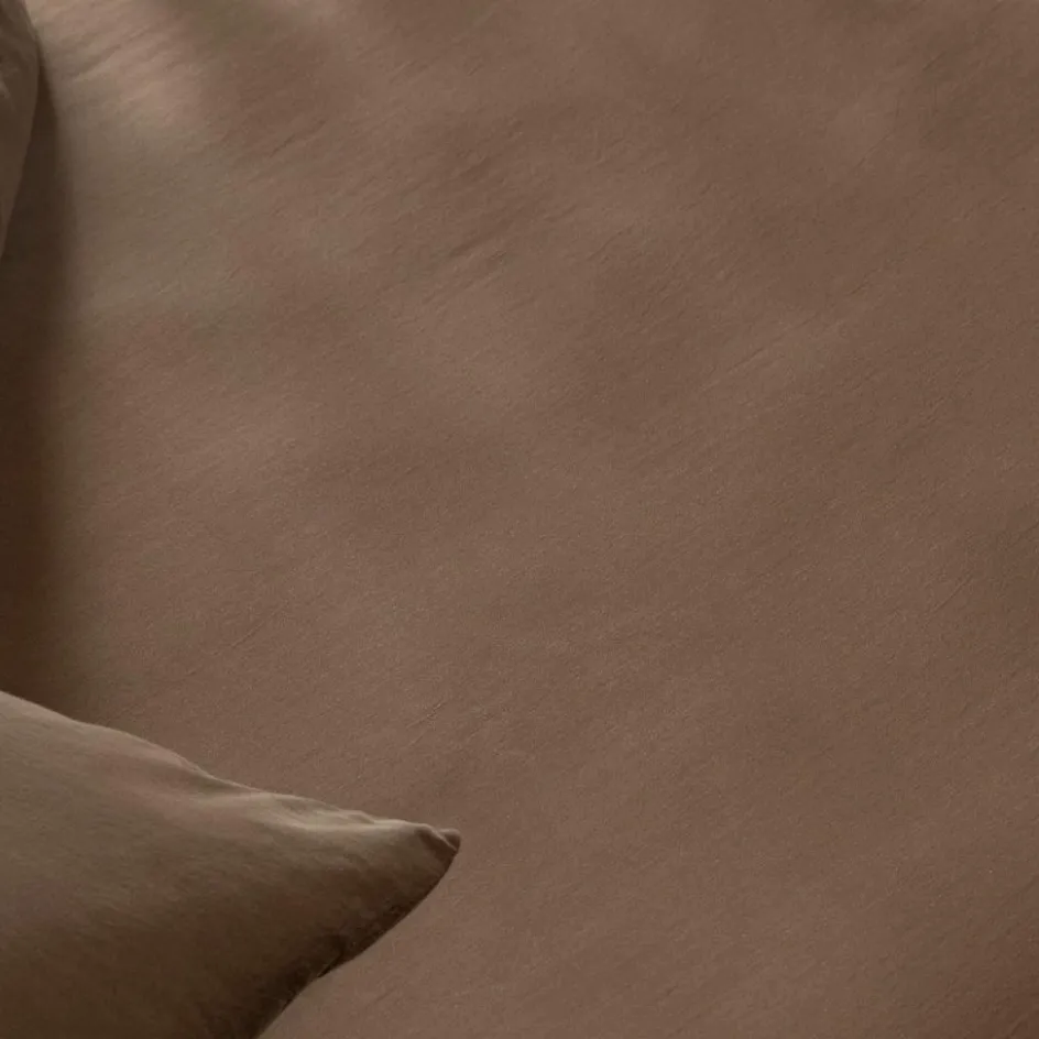 Discount Kadolis Drap housse Satin Brun (70 x 140 cm)