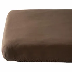 Drap housse Satin Brun (60 x 120 cm)|Kadolis