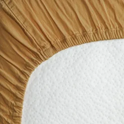 Drap housse satin de coton bio Ambre (70 x 140 cm)|Kadolis Hot