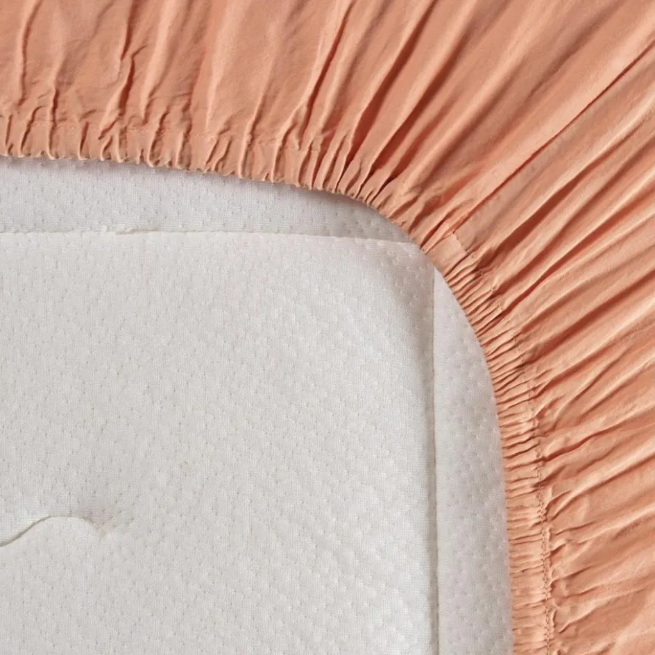 Drap housse Satin Peach (70 x 140 cm)|Kadolis New