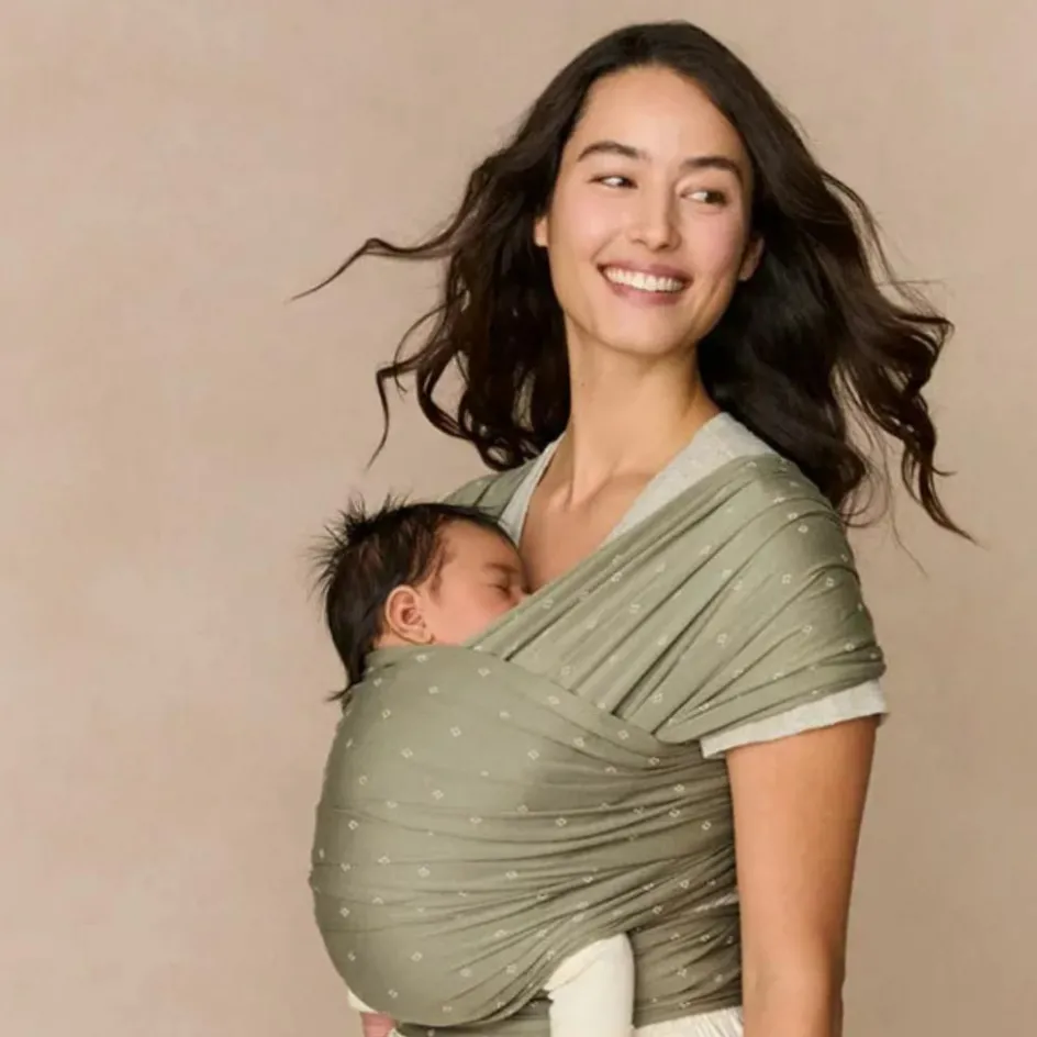 Echarpe de portage Aura Knit Olive Diamonds|Ergobaby