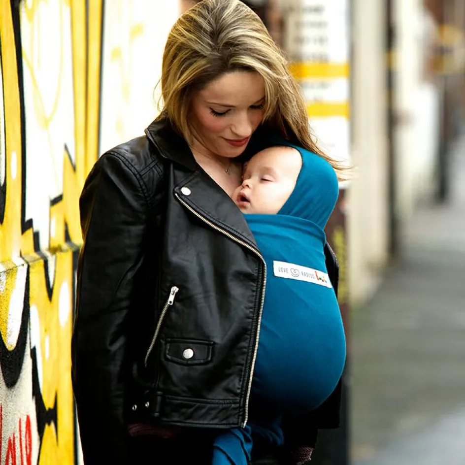 Discount Love Radius Echarpe de portage en coton bio Basic Bleu rétro