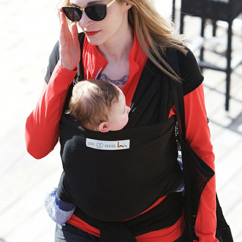 Discount Love Radius Echarpe de portage en coton bio Basic Presque Noir