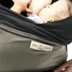 Clearance Love Radius Echarpe de portage L'Originale anthracite poche olive