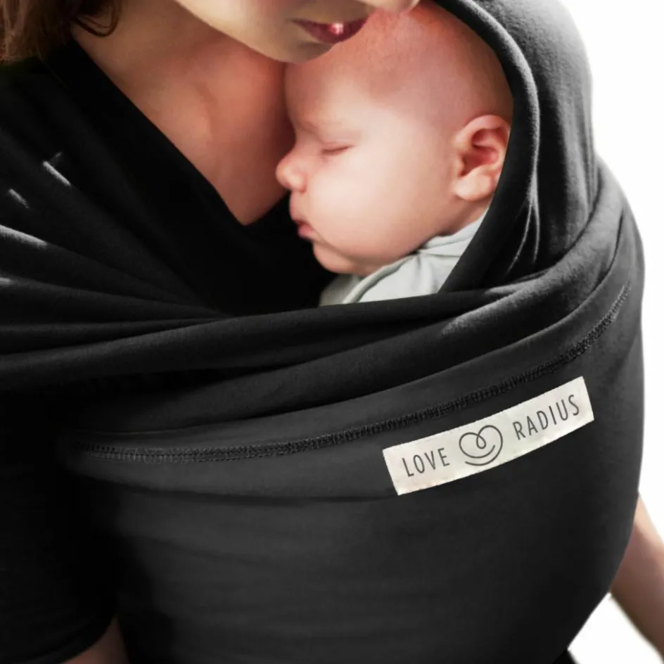 Echarpe de portage L'Originale noire poche anthracite|Love Radius Best