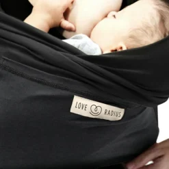 Echarpe de portage L'Originale noire poche anthracite|Love Radius Best