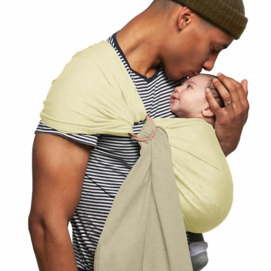 Echarpe de portage Sling sans nœud Vanille-Eucalyptus|Love Radius