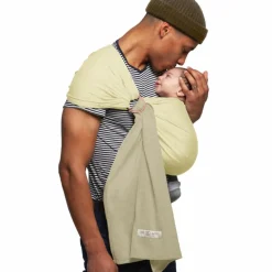 Echarpe de portage Sling sans nœud Vanille-Eucalyptus|Love Radius