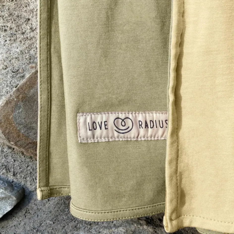 Echarpe de portage Sling sans nœud Vanille-Eucalyptus|Love Radius