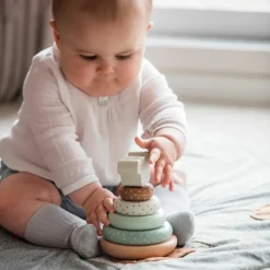 Best Walking Mum Empileur à bascule en bois Poppy