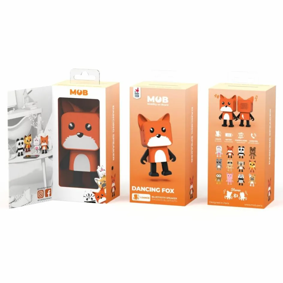 Outlet MOB Enceinte dansante Animal Speaker Fox