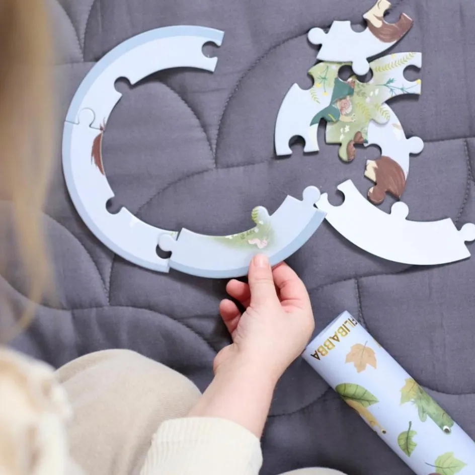 Ensemble de 5 puzzles ronds Petits aventuriers|Filibabba Online
