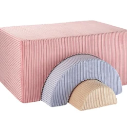 Outlet Wigiwama Ensemble de jeu arc-en-ciel Pink Mousse velours côtelé