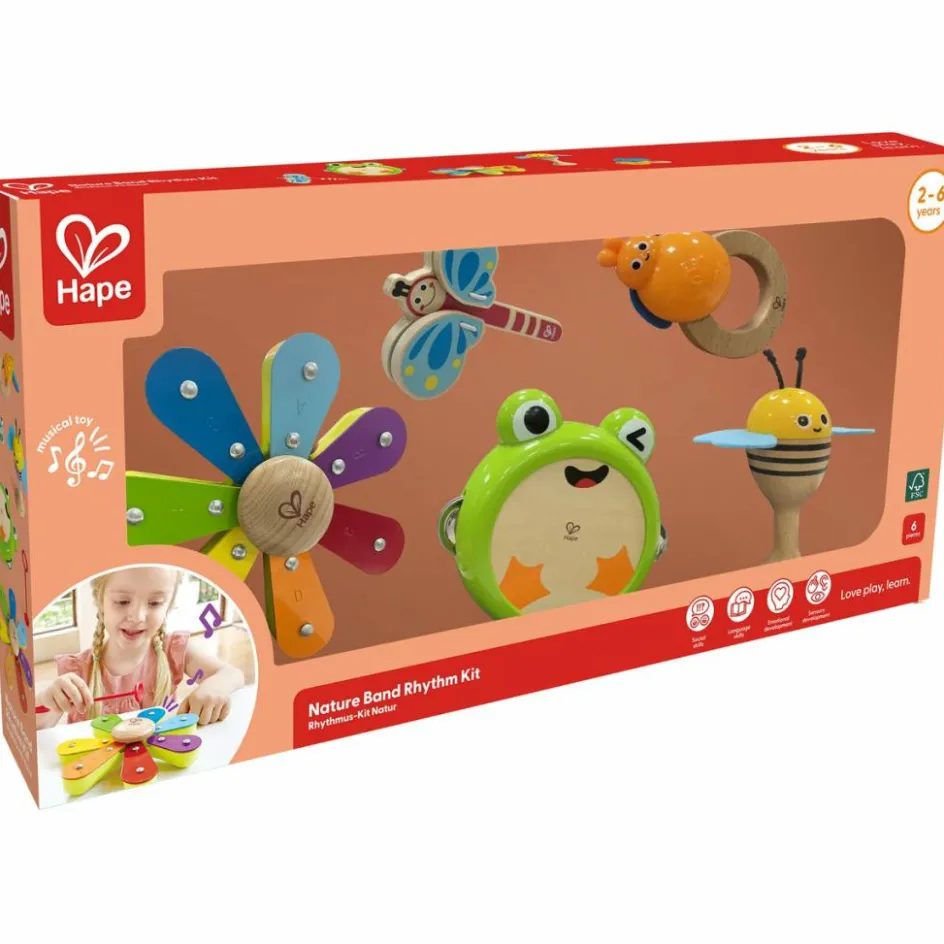 Ensemble de percussions de la nature (6 pièces)|Hape Sale