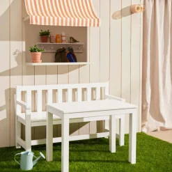 Ensemble table et canapé de jardin Blanc|Kid's Concept Hot