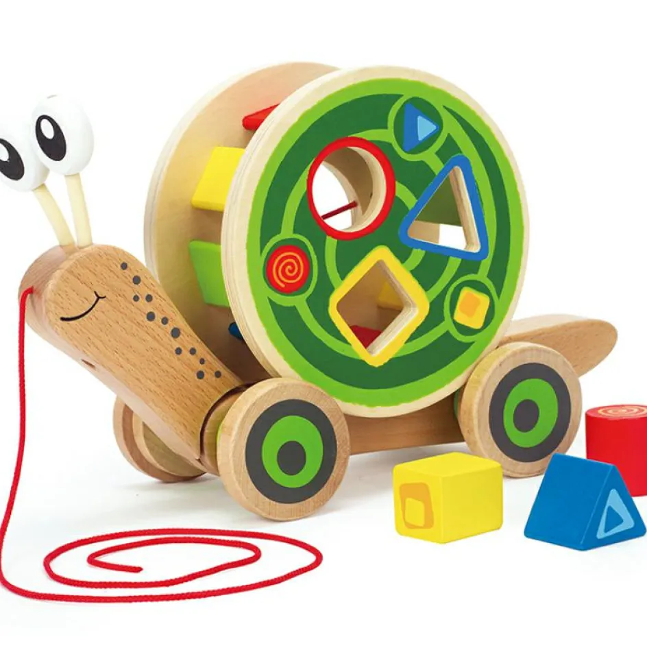 Hot Hape Escargot à tirer avec jeu de formes