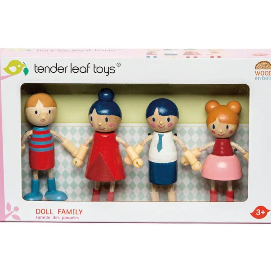 Discount Tender Leaf Famille de poupées en bois
