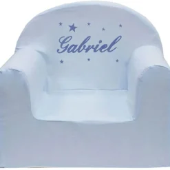 ANVIE Fauteuil club bleu (personnalisable)