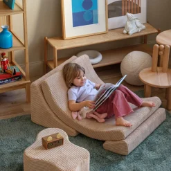 Fauteuil Moon Brown Sugar velours côtelé|Wigiwama