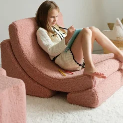 New Wigiwama Fauteuil Moon Guava Pink molletonné