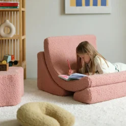New Wigiwama Fauteuil Moon Guava Pink molletonné