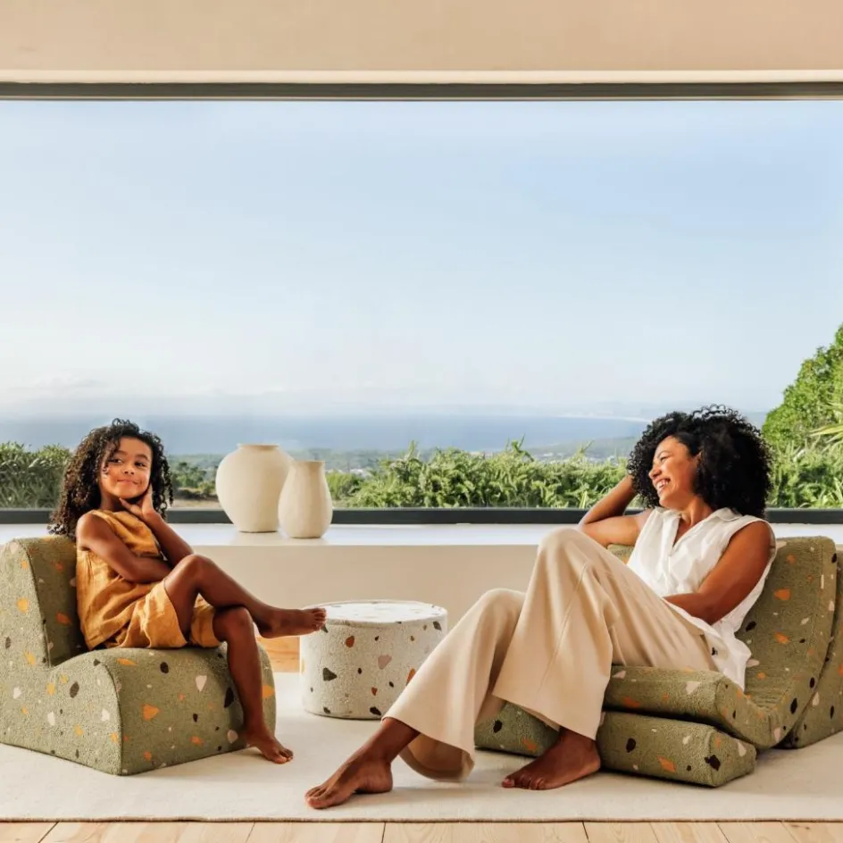 Fauteuil Moon Terrazzo Moss|Wigiwama Discount