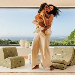 Fauteuil Moon Terrazzo Moss|Wigiwama Discount