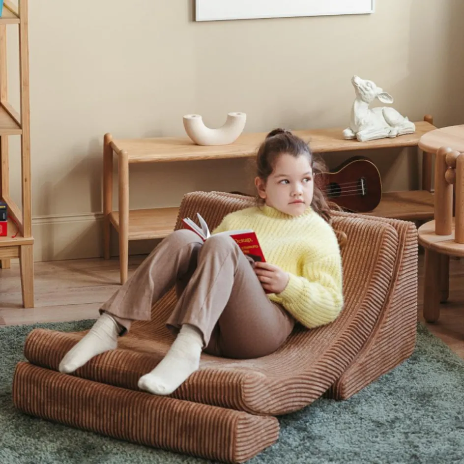 Fauteuil Moon Toffee velours côtelé|Wigiwama Outlet