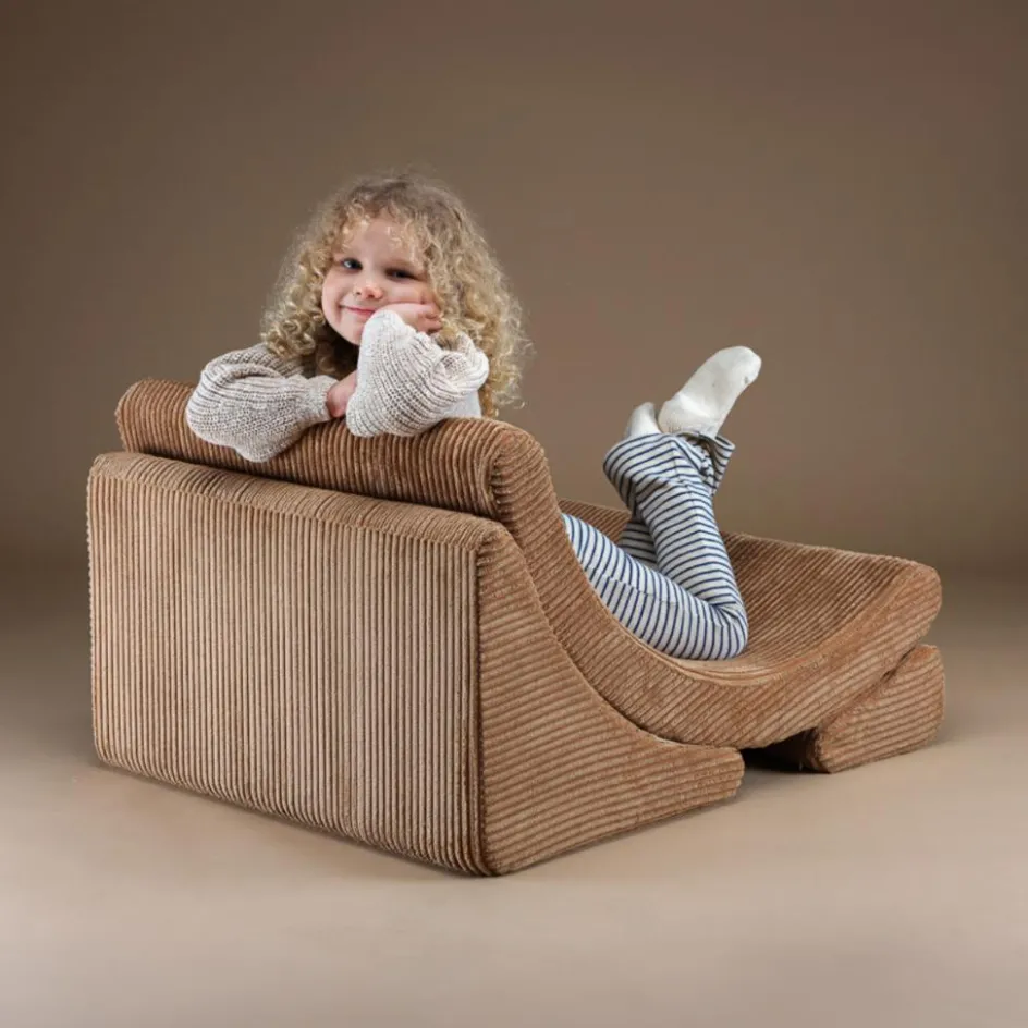 Fauteuil Moon Toffee velours côtelé|Wigiwama Outlet